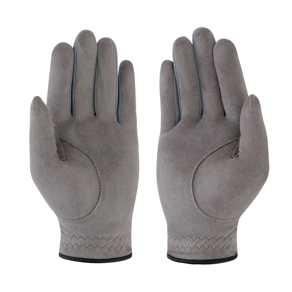 Golf gloves, Hydro Grip – Rain Ready Golf Glove, in grey microfiber suede with stitched palm patches and textured cuffs